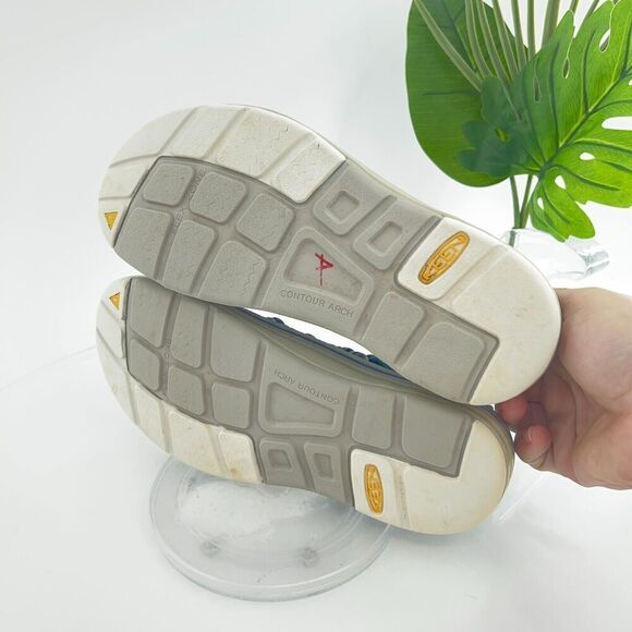 Keen Men Uneek Sandal Size 8.5 Bungee Cord Woven Slip On Blue Outdoor Hike Sport - Picture 9 of 13